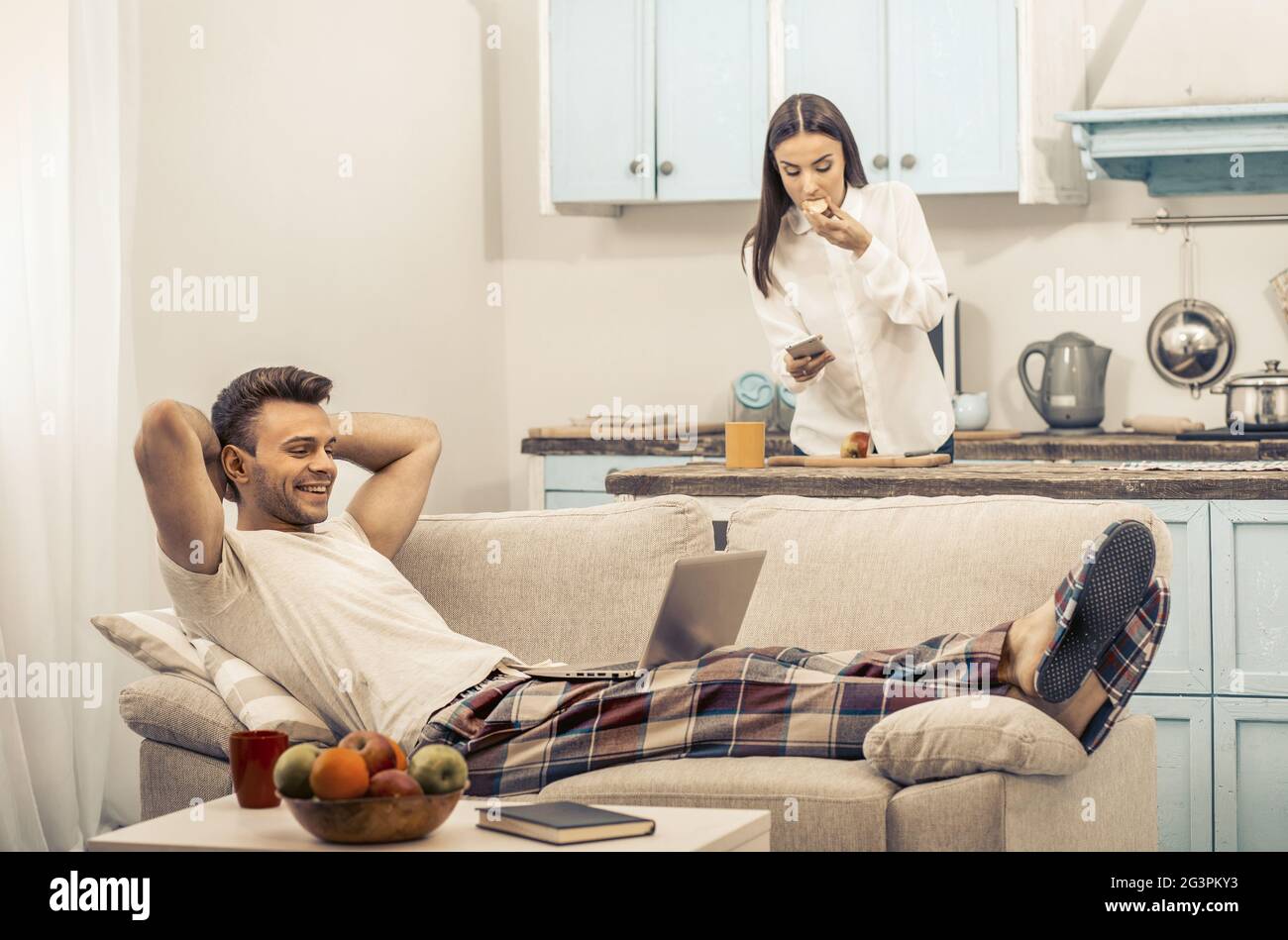 Family leisure activity home hi res stock photography and images Alamy