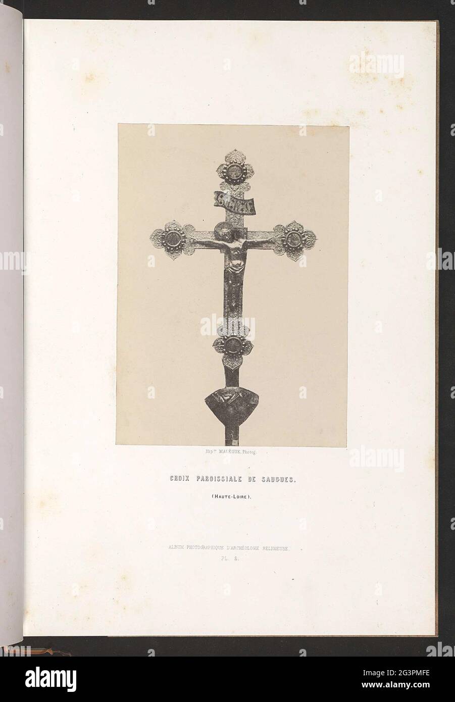 Parish cross from Saugues; Croix Paroissiase de Saugues. . Stock Photo