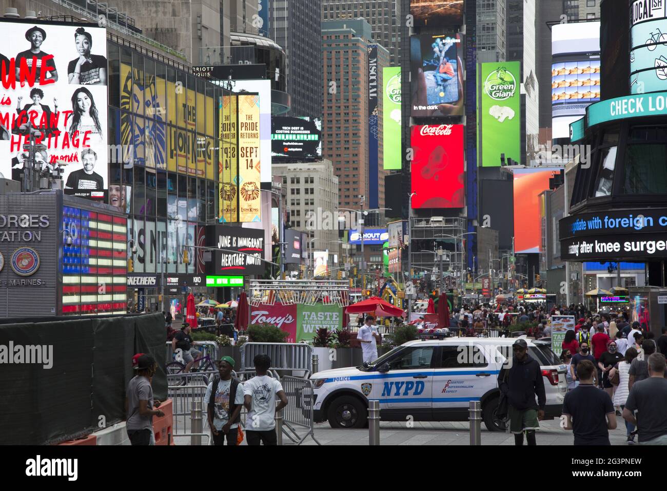 As New York City comes out of the Covid-19 pandemic Times Square and ...