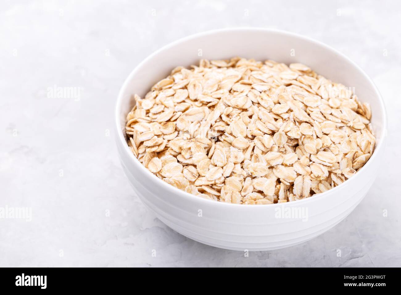Old fashioned rolled oats Stock Photo Alamy