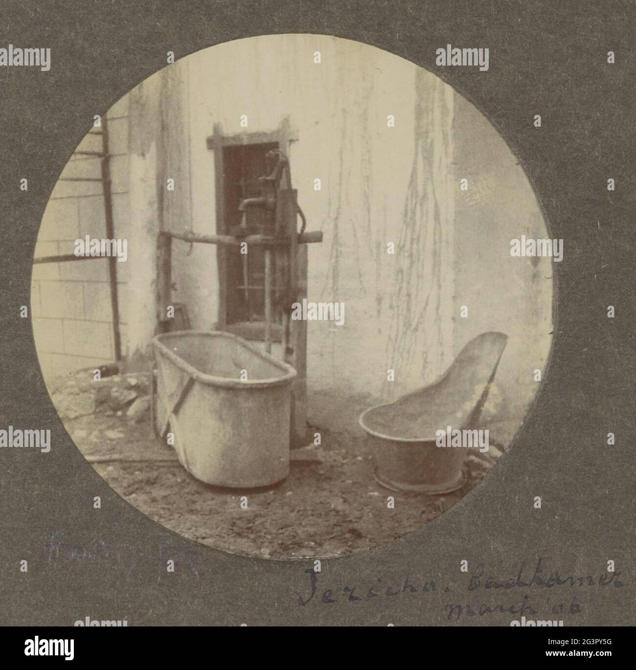 Outdoor bathtubs at a hotel in Jericho. Part of travel album from a