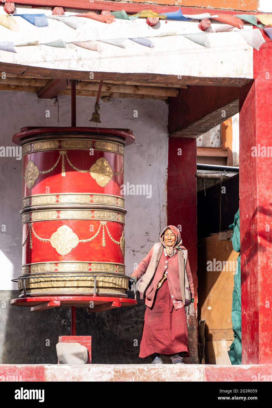 Wooden drum buddhist hi-res stock photography and images - Alamy