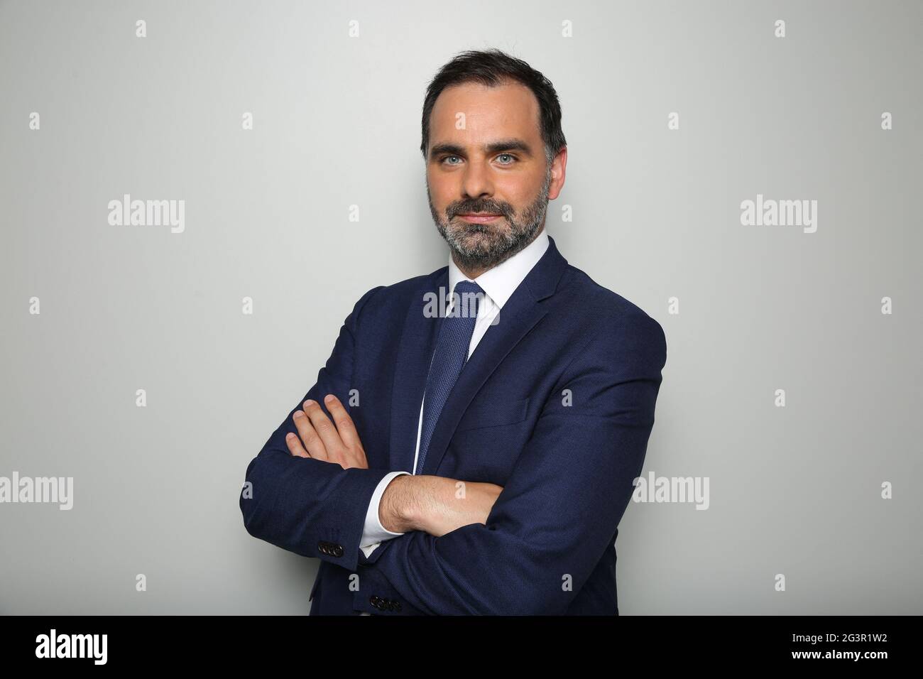 Exclusive Laurent SaintMartin appears for an interview at BFM Paris studios on June 17, 2021