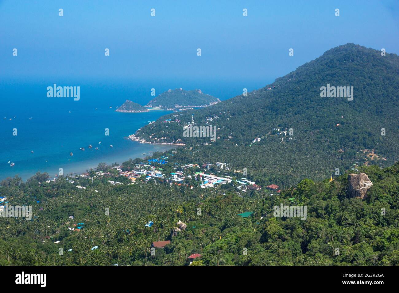 The view of the koh tao costal area Stock Photo