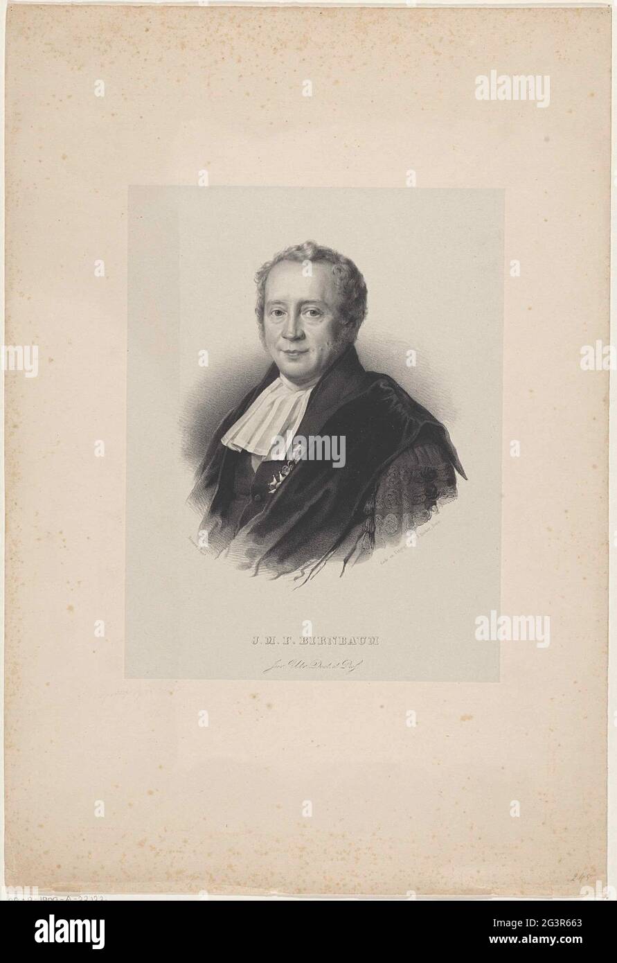 Portrait of Johann Michael Franz Birnbaum. The ported carries a 