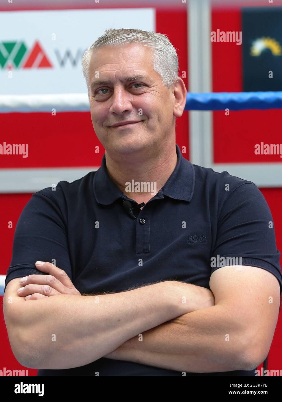 Boxing promoter Ulf Steinforth from SES-Boxing Stock Photo