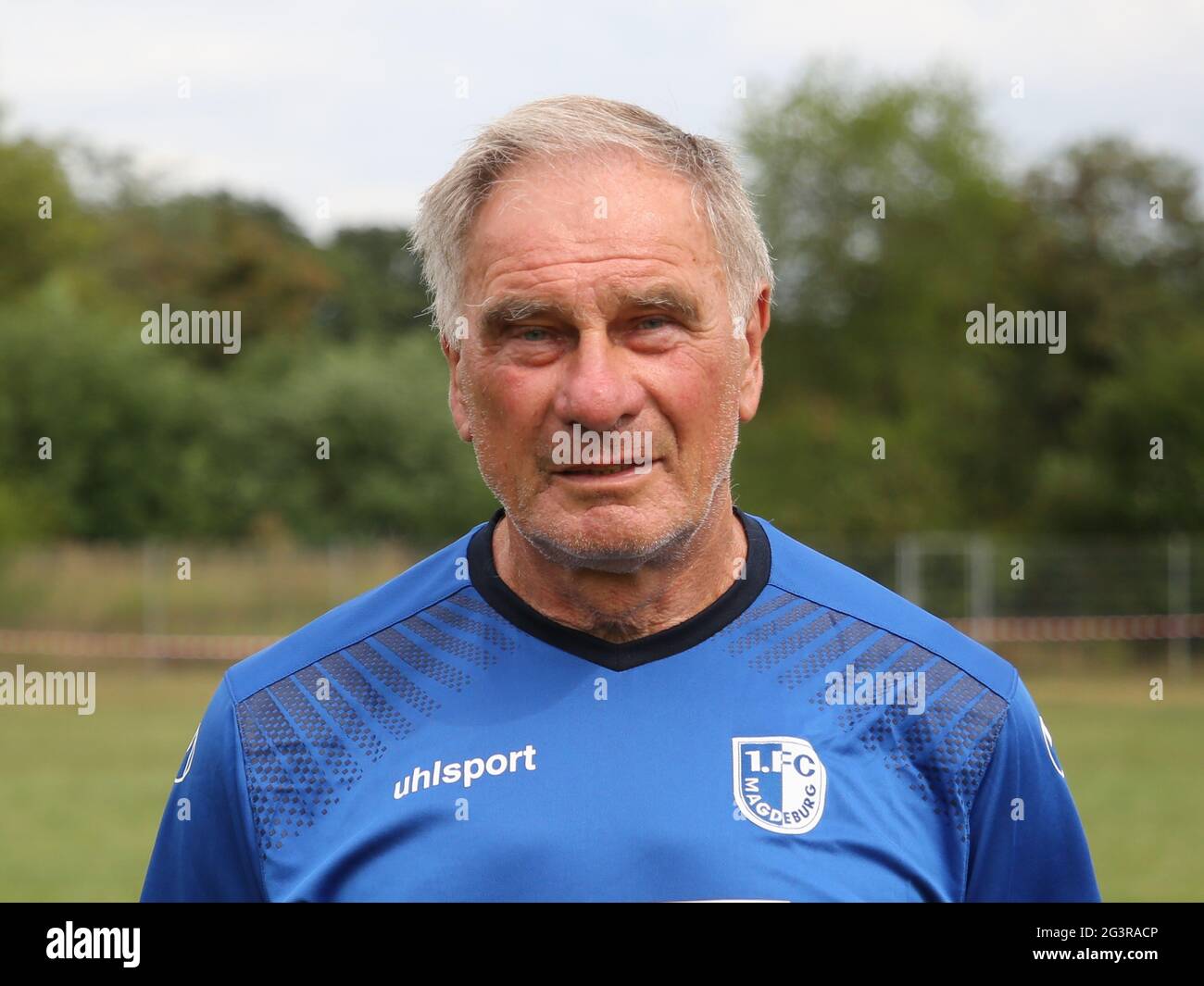 GDR footballer and legend Siegmund Mewes 1st FC Magdeburg Stock Photo