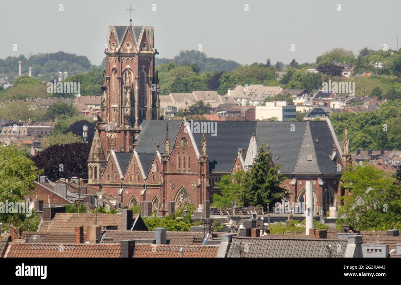 Aachen- St. Josef in Aachen ist eine ehemalige katholische Pfarrkirche, die heute unter dem Namen „Grabeskirche“ Stock Photo