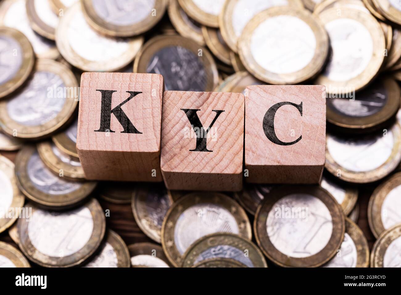 KYC. Know Your Customer. Anti Money Laundering Stock Photo