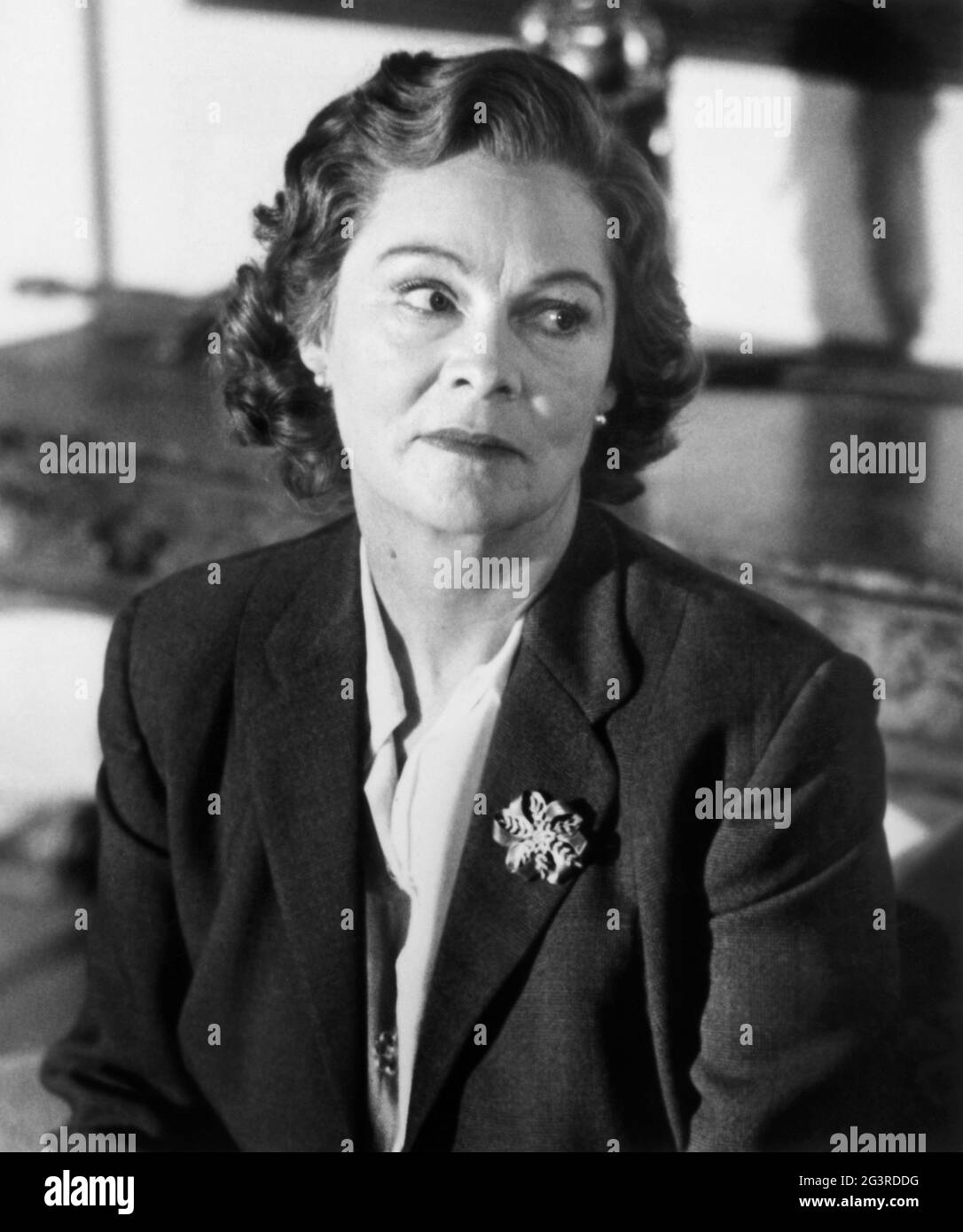 Zena Walker, Head and Shoulders Portrait, on-set of the Film, 'The Dresser', Columbia Pictures, 1983 Stock Photo