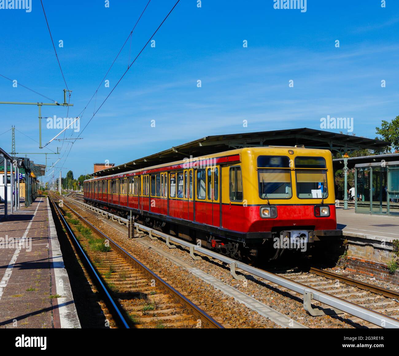 Berlin S-Bahn, Public Transport, Schoeneweide Station Stock Photo