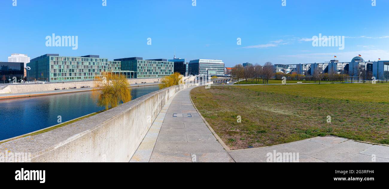 Berlin, Spreebogen, Federal Ministry of Education and Research, new architecture, government Stock Photo