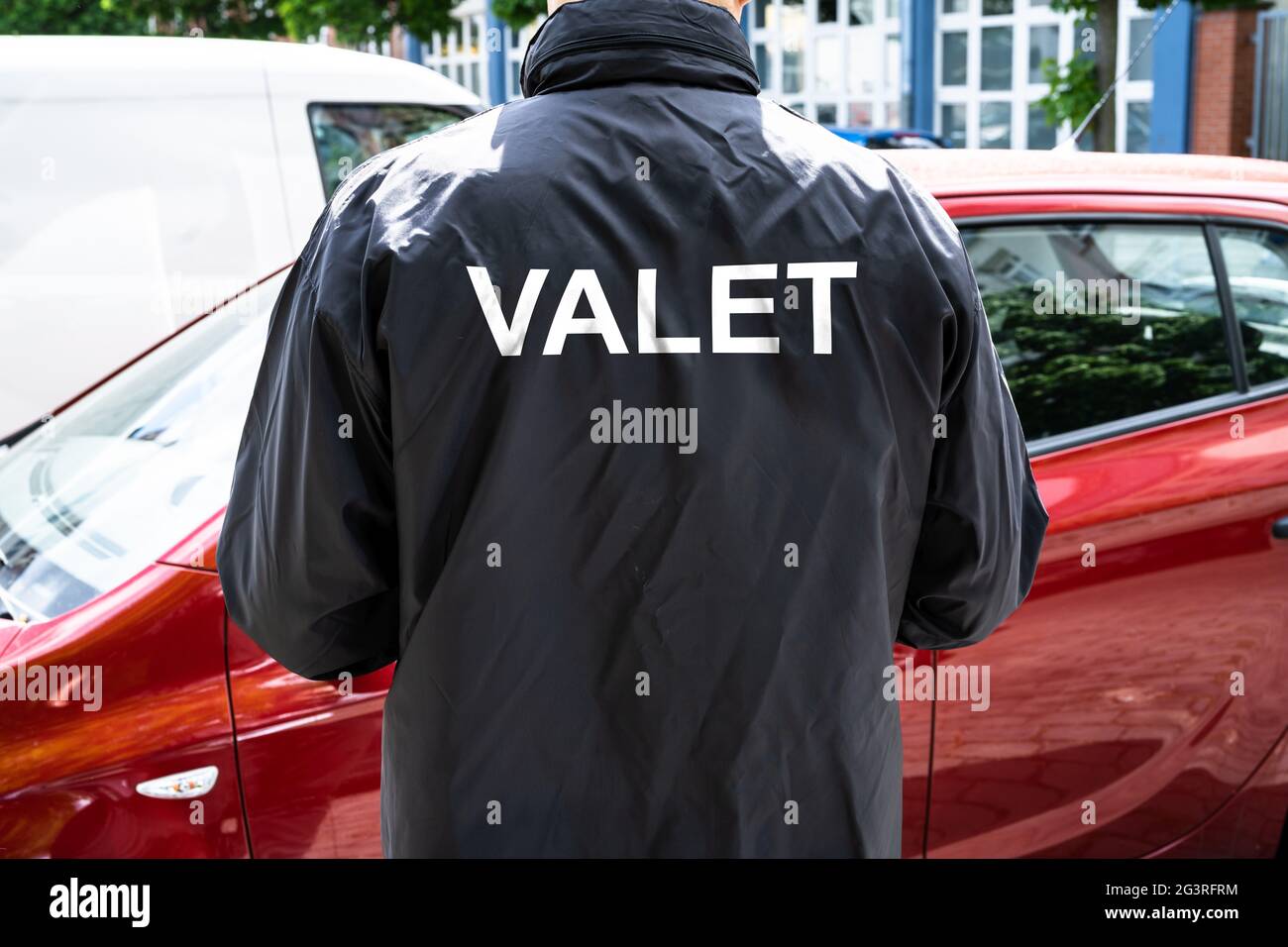 Valet Parking Service Bellboy. Personal Car Attendant Stock Photo Alamy