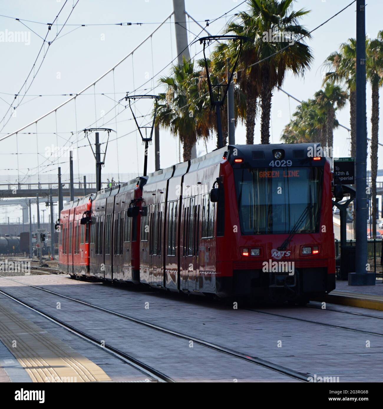 Street Car in San Diego California Stock Photo Alamy