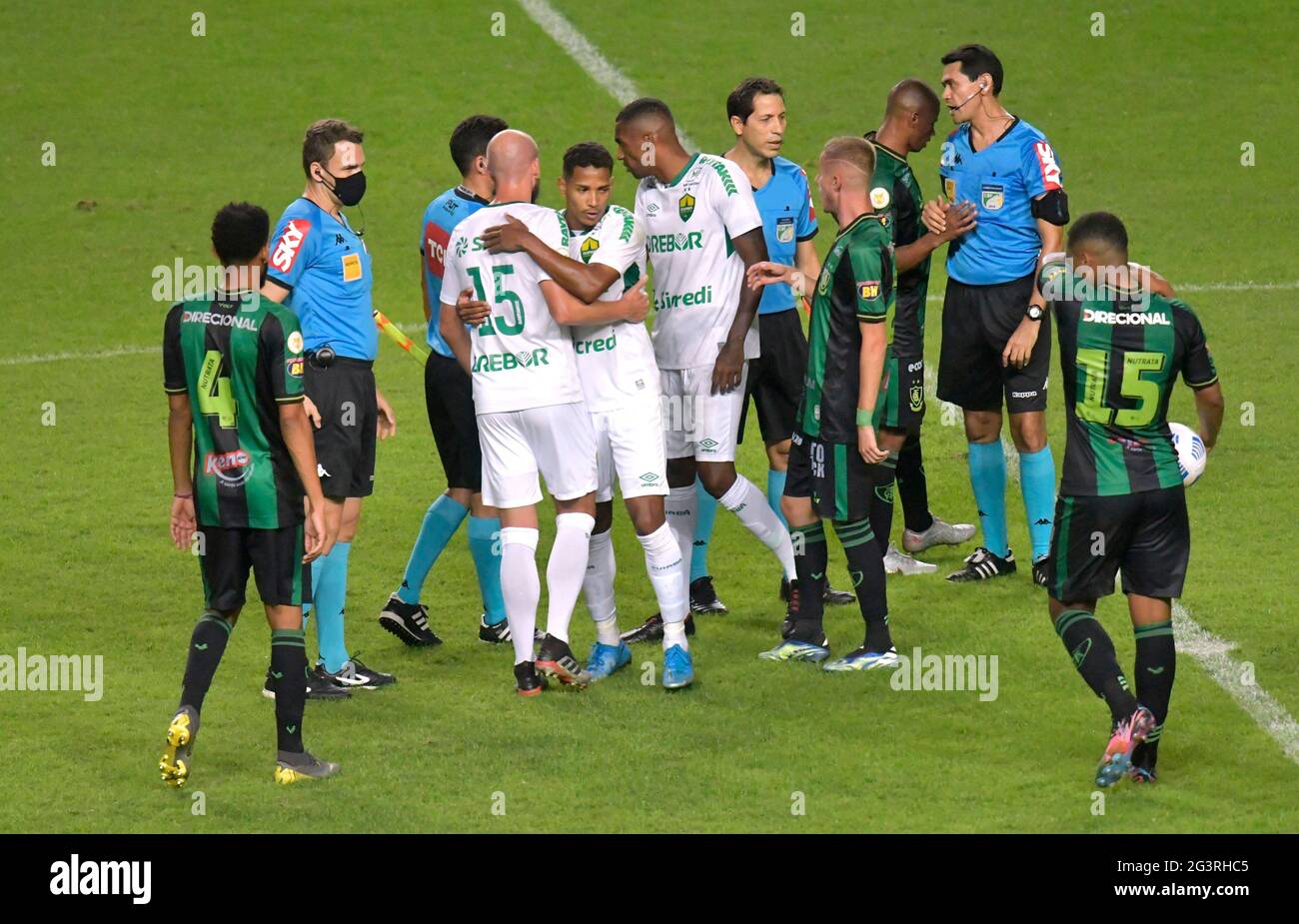Soccer Football Brasileiro Championship America Mineiro V Cuiaba Estadio Independencia Belo Horizonte Brazil June 17 21 Players From Both Teams After The Match Reuters Washington Alves Stock Photo Alamy
