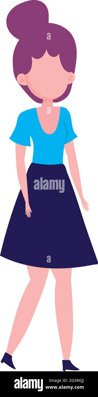 female in skirt Stock Vector Image & Art - Alamy
