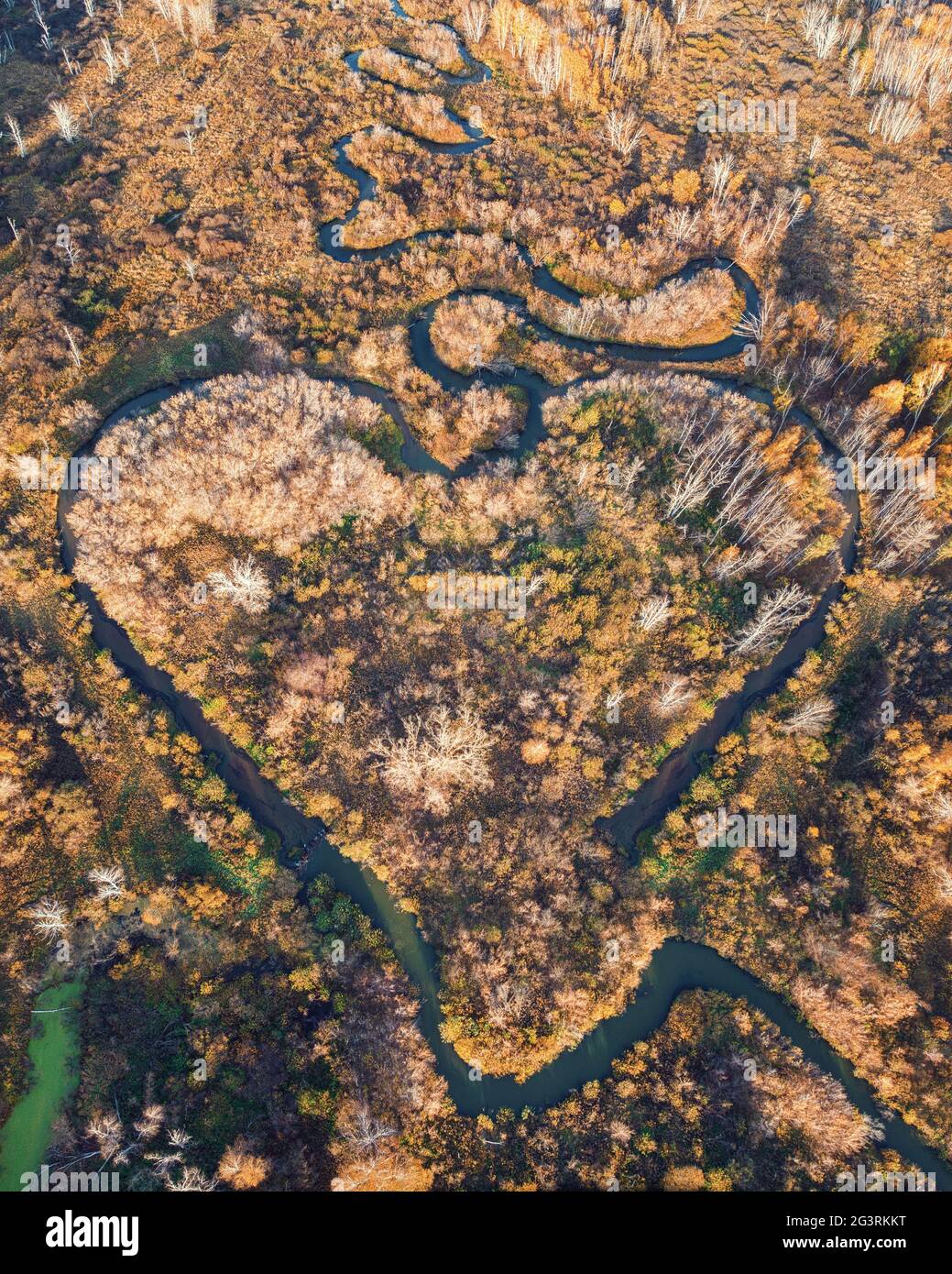 Heart shaped river Stock Photo Alamy