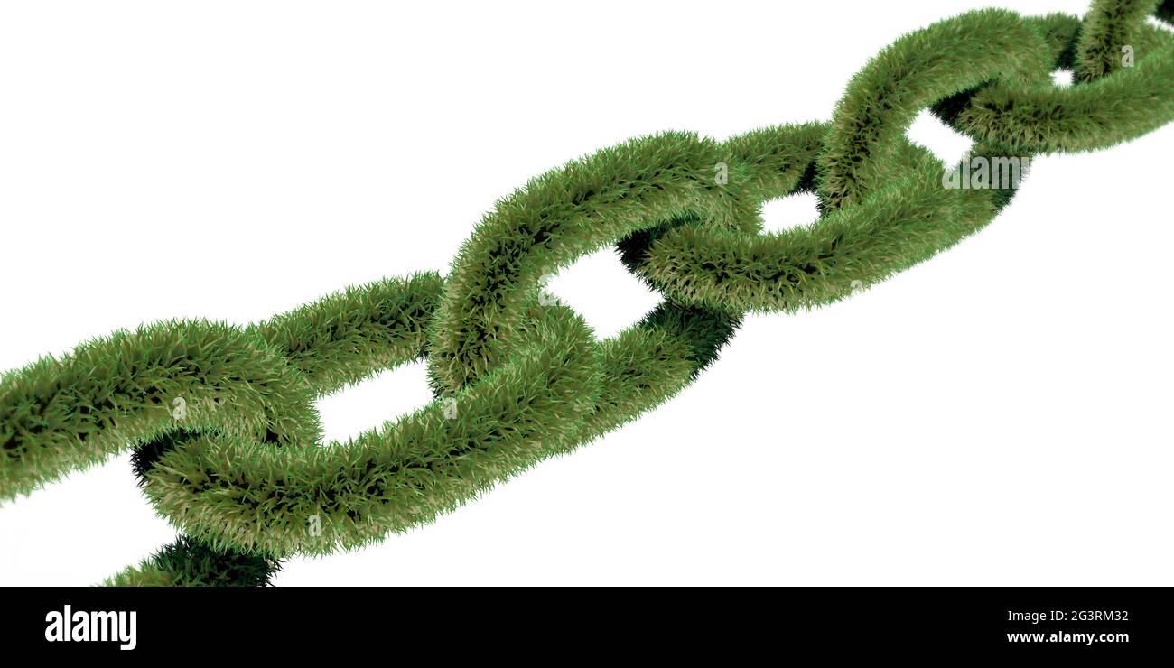 Green chain Stock Photo