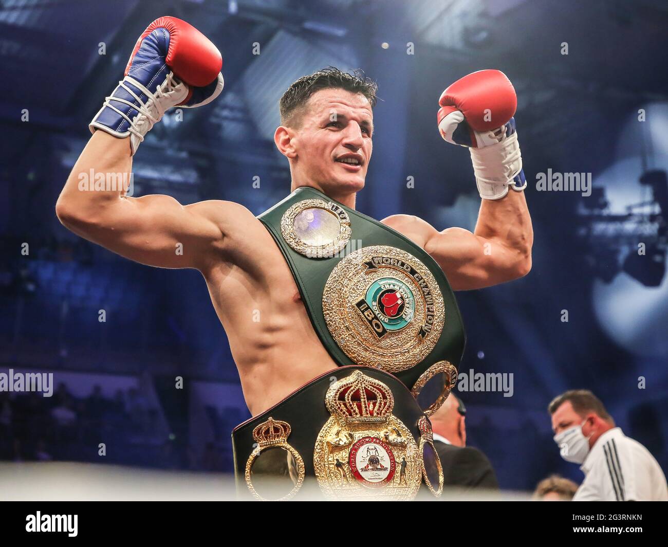WBA Interim and IBO Light Heavyweight Champion Robin Krasniqi SES Boxing  Stock Photo - Alamy