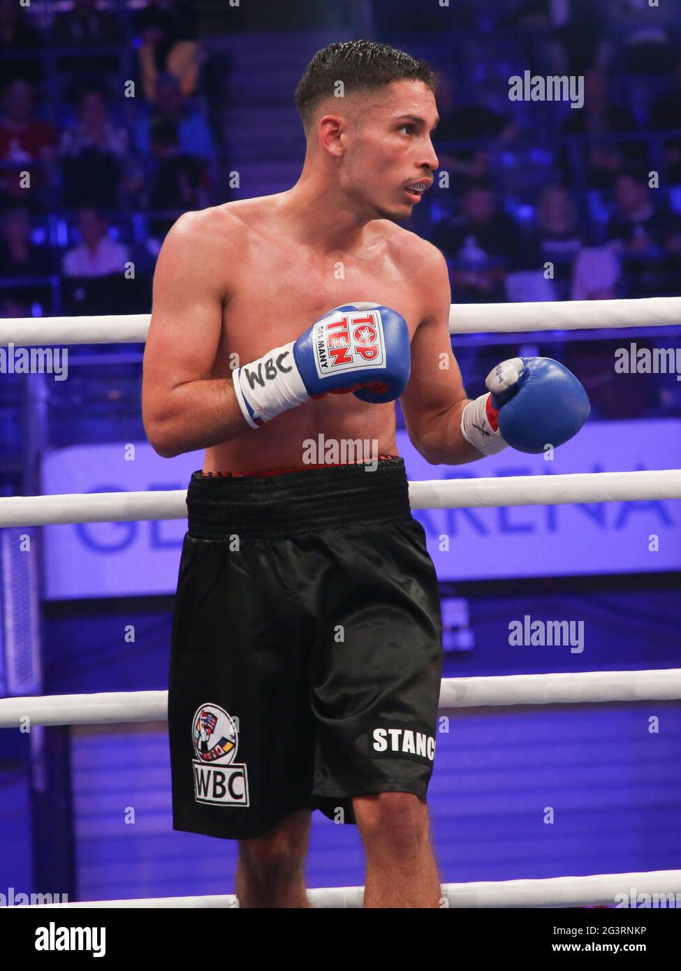 WBC Junior Inter-Conti Lightweight Champion Nenad Stanic SES Boxing Team Germany Stock Photo