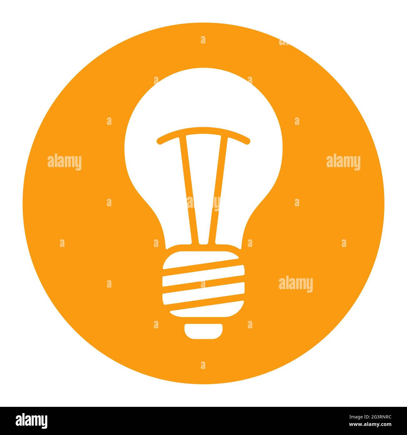 Light Bulb line white glyph icon vector. Idea sign, solution, thinking ...
