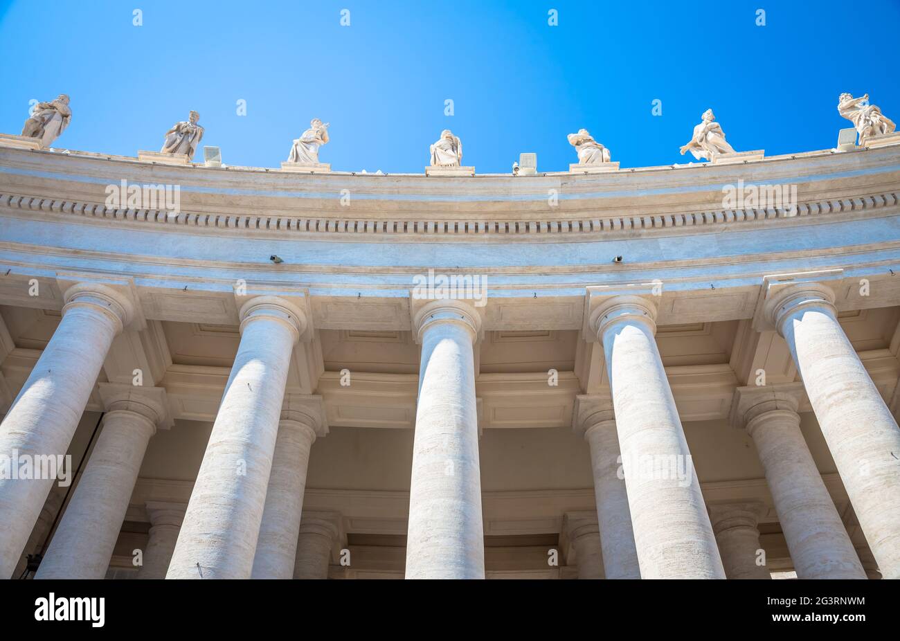 Saint Peter Columns in Rome Stock Photo - Alamy