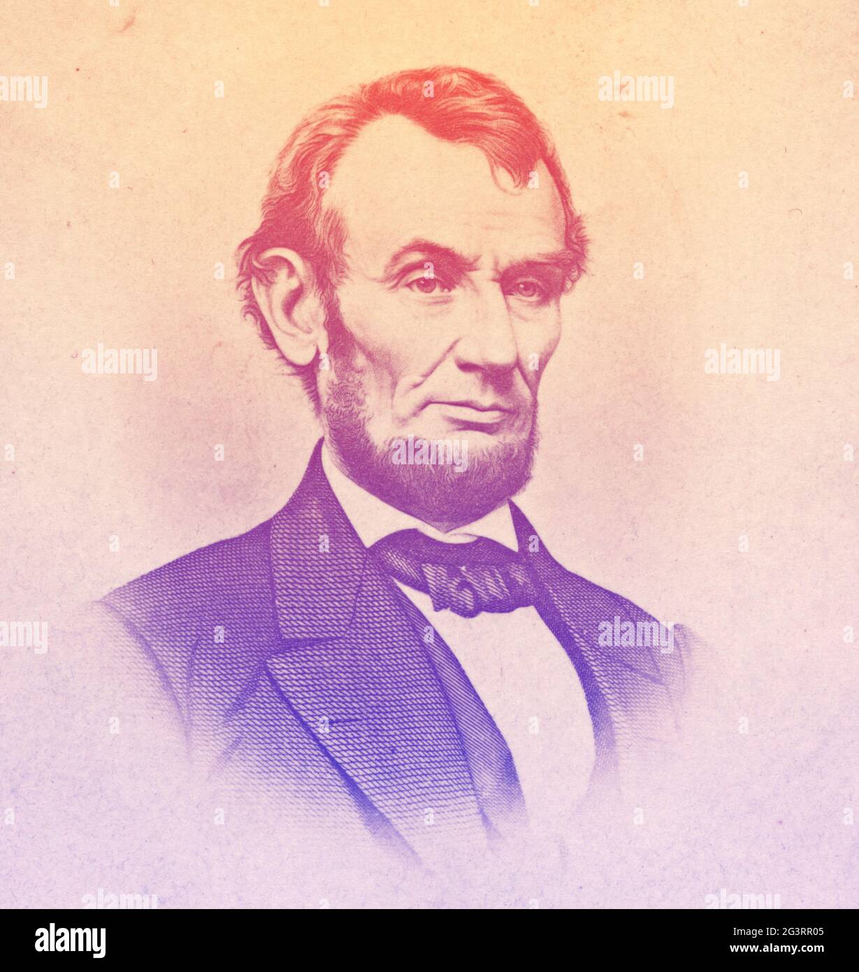 Abraham Lincoln was an American lawyer and statesman who served as the 16th president of the United States Stock Photo