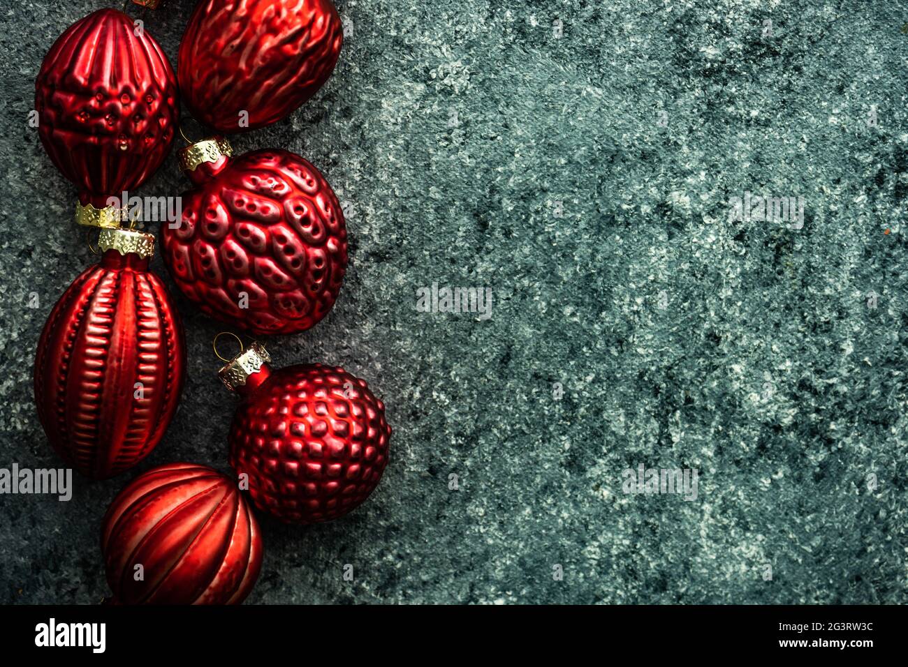Christmas flat lay with ornament Stock Photo