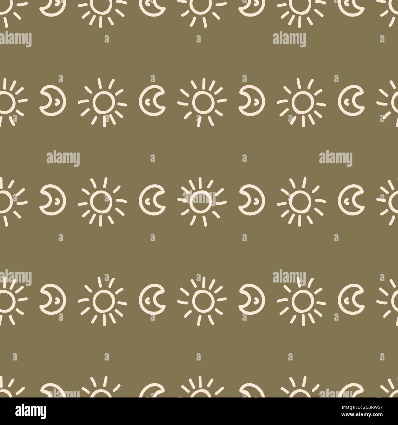Moon Pattern Whimsy Background Seamless background moon and sun gender neutral pattern. Whimsical ...