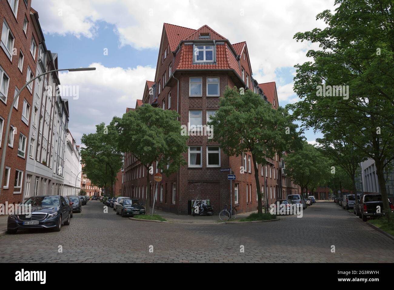 Residential building close to Hafen City in Hamburg, Germany Stock ...