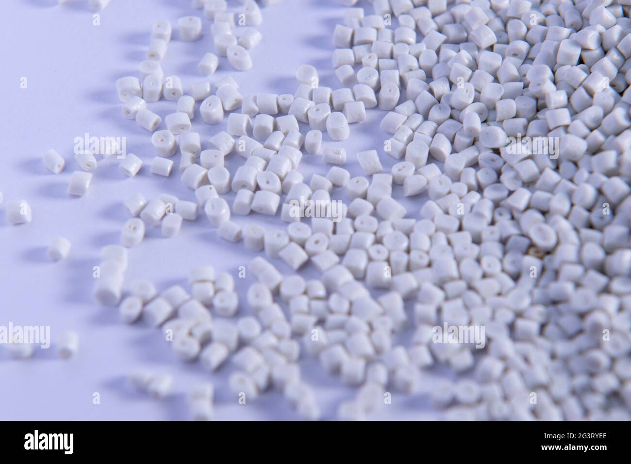 Polypropylene granule close-up background texture Stock Photo