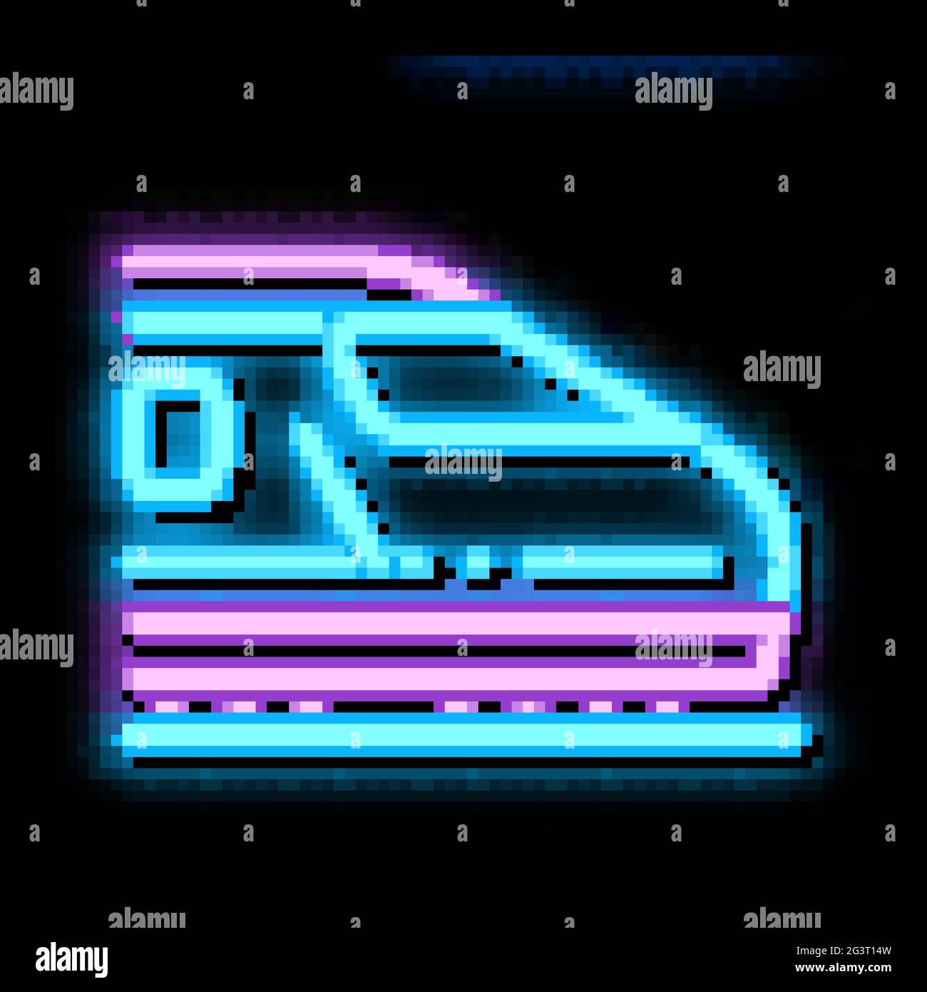 electric passenger train neon glow icon illustration Stock Vector Image ...