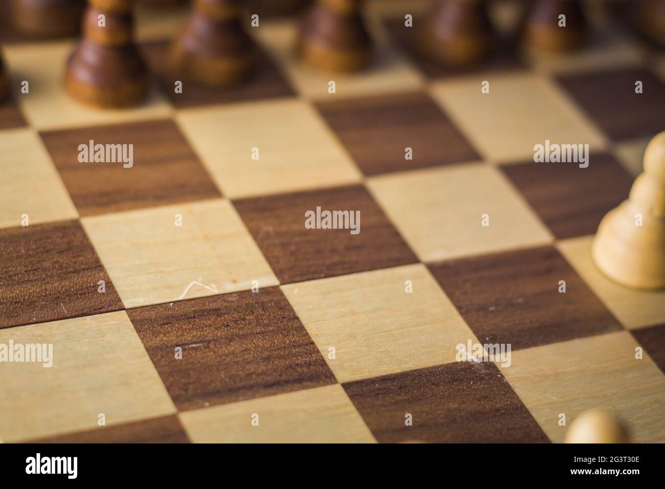 Chess and Checkers Board Stock Photo Alamy