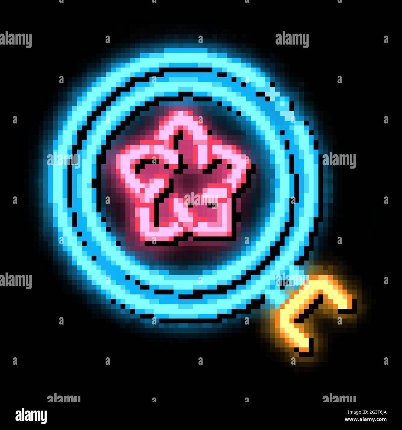 flower research neon glow icon illustration Stock Vector Image & Art ...