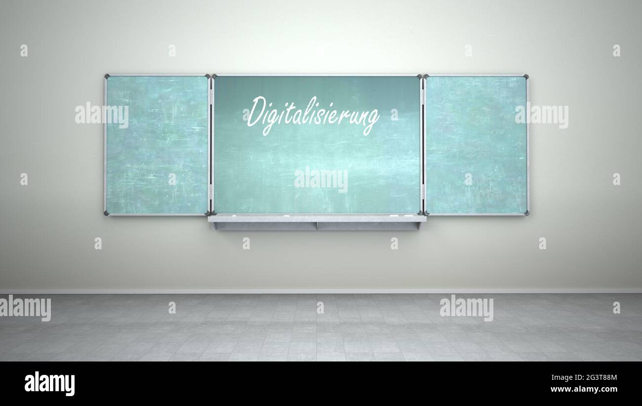 School Board Digitalisierung Stock Photo - Alamy