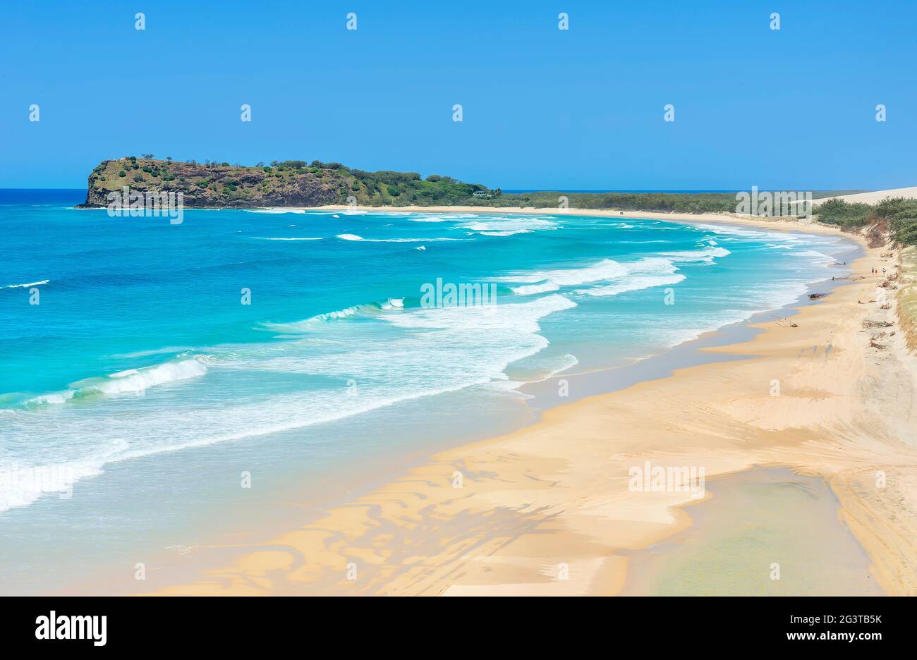 Seventy Five Mile Beach, Great Sandy National Park, Fraser Island, Queensland, Australia Stock Photo