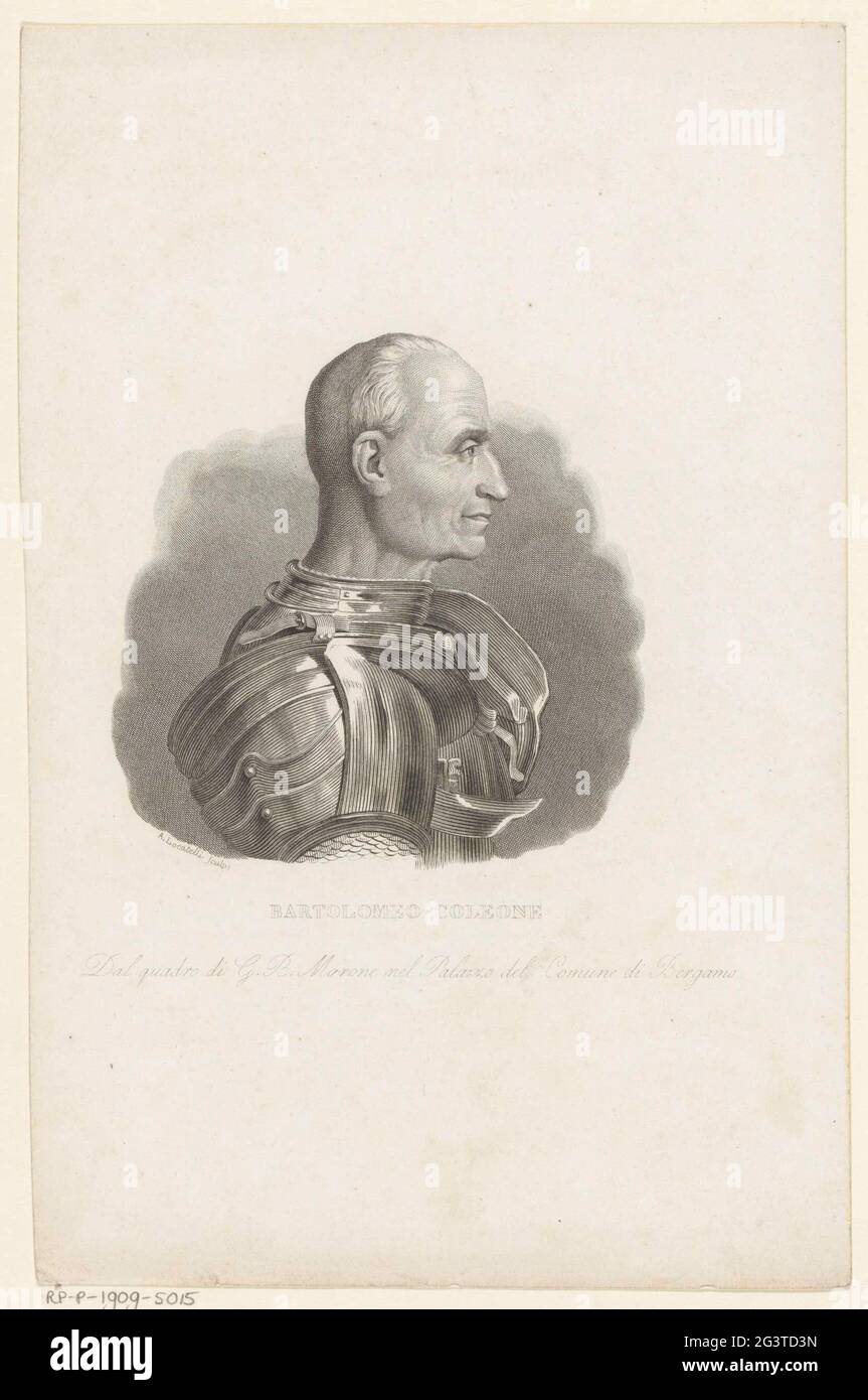 Portrait of Bartolomeo Colleoni Stock Photo Alamy