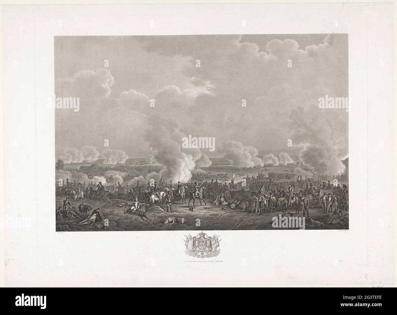 Battle of Waterloo, 1815; Twelve plates of the arrival and inauguration ...