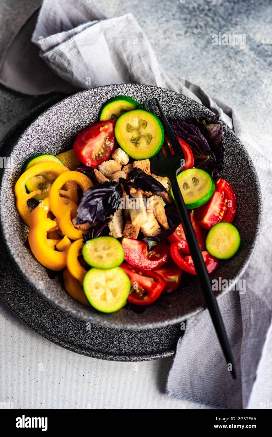 Healthy gourmet salad Stock Photo Alamy