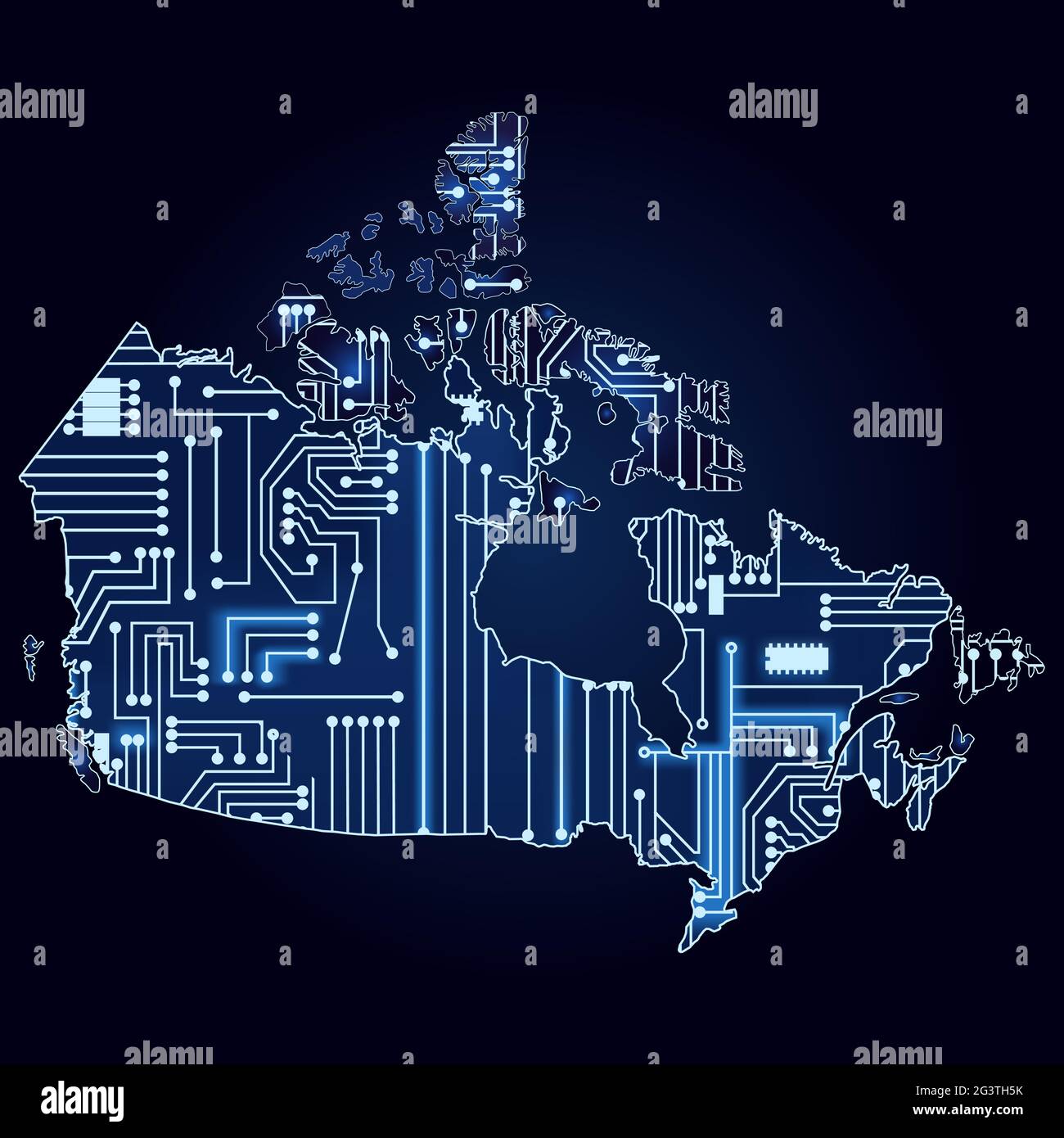 Canada map vector Stock Vector Images Alamy