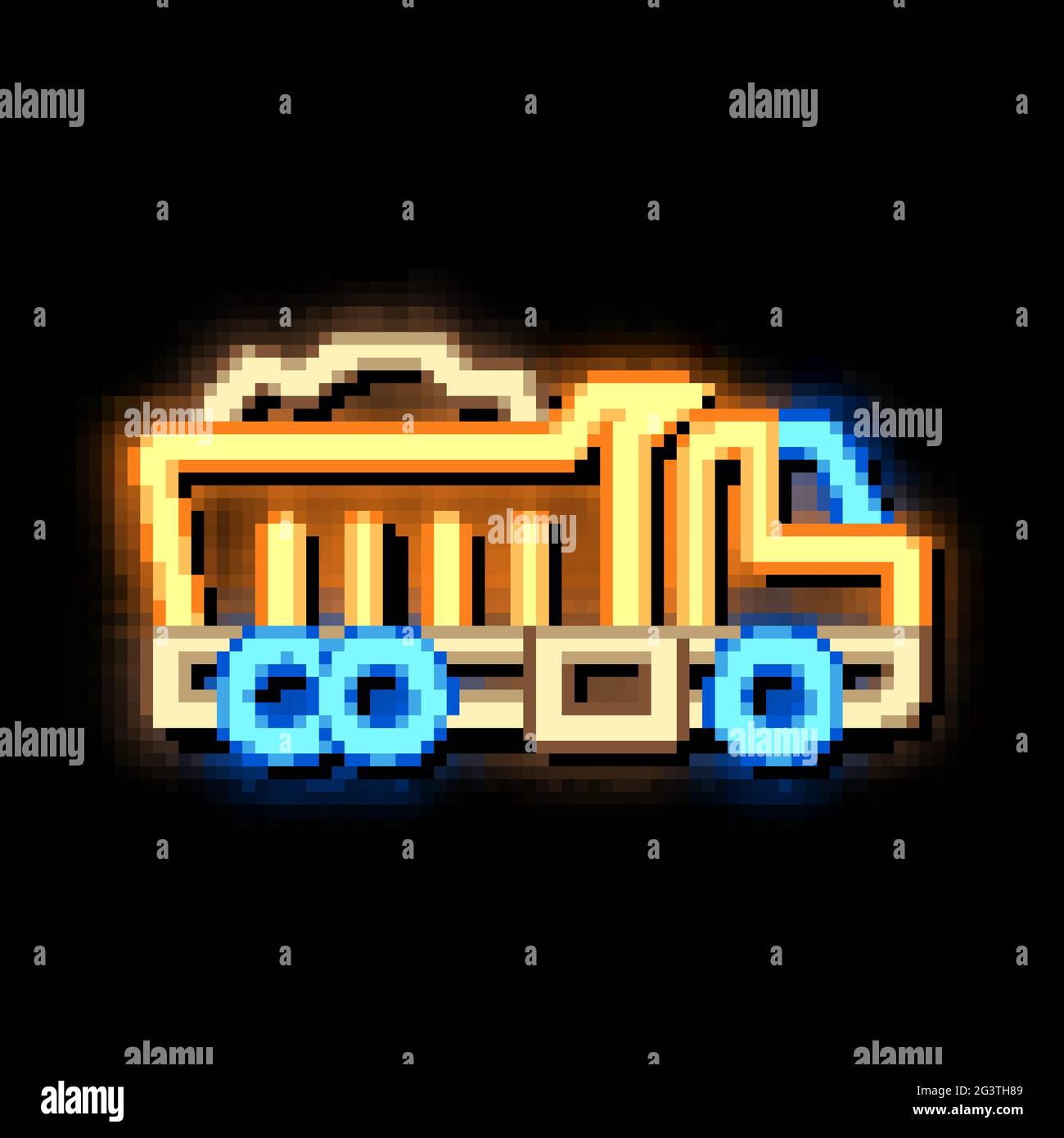 road repair truck neon glow icon illustration Stock Vector Image & Art ...