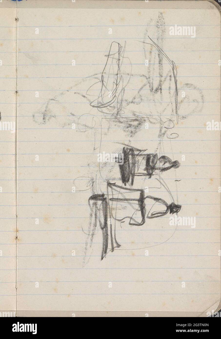 Figures on slip trucks. Page 42 From a sketchbook with 42 sheets Stock ...