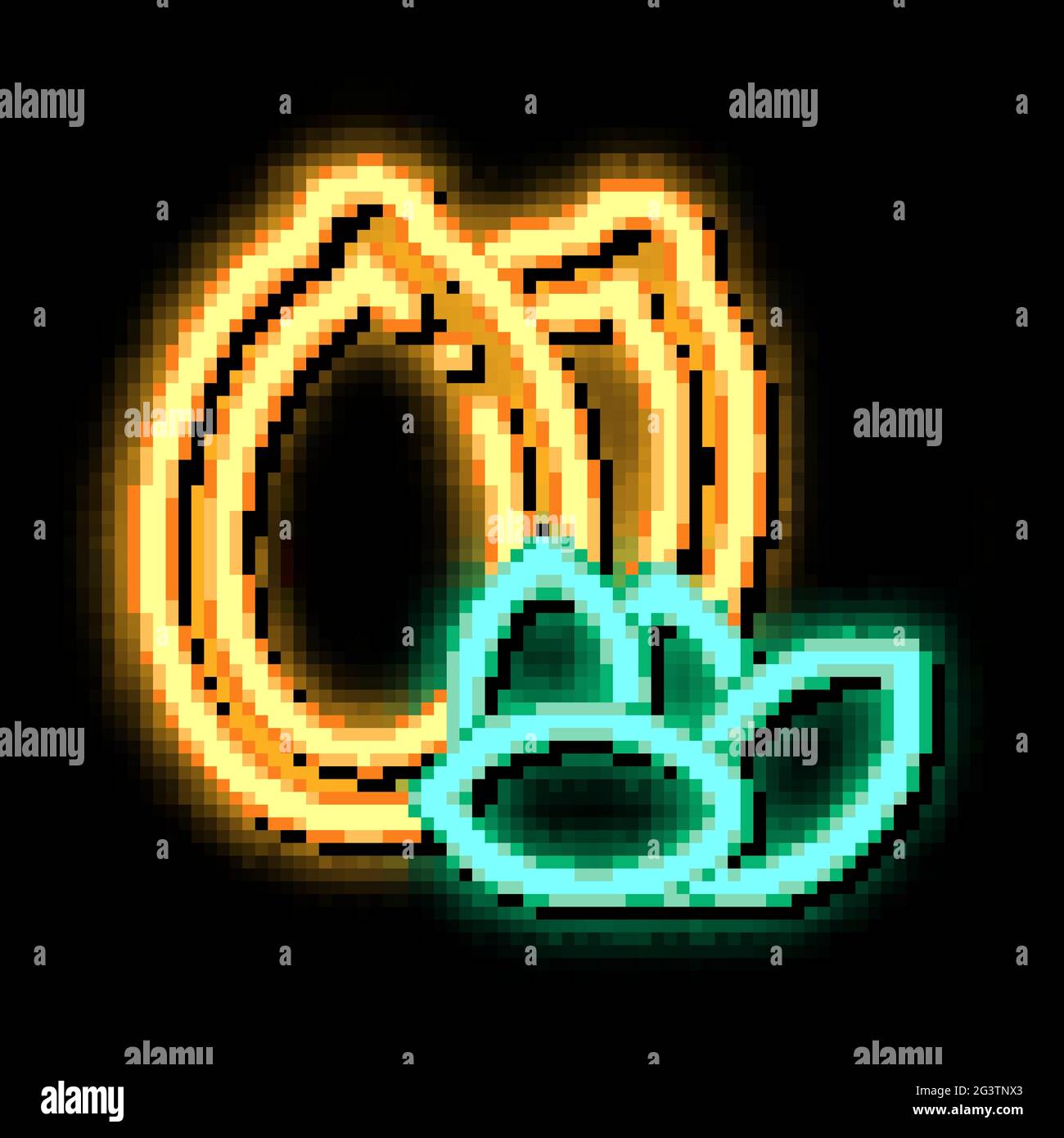 pumpkin nut neon glow icon illustration Stock Vector Image & Art - Alamy
