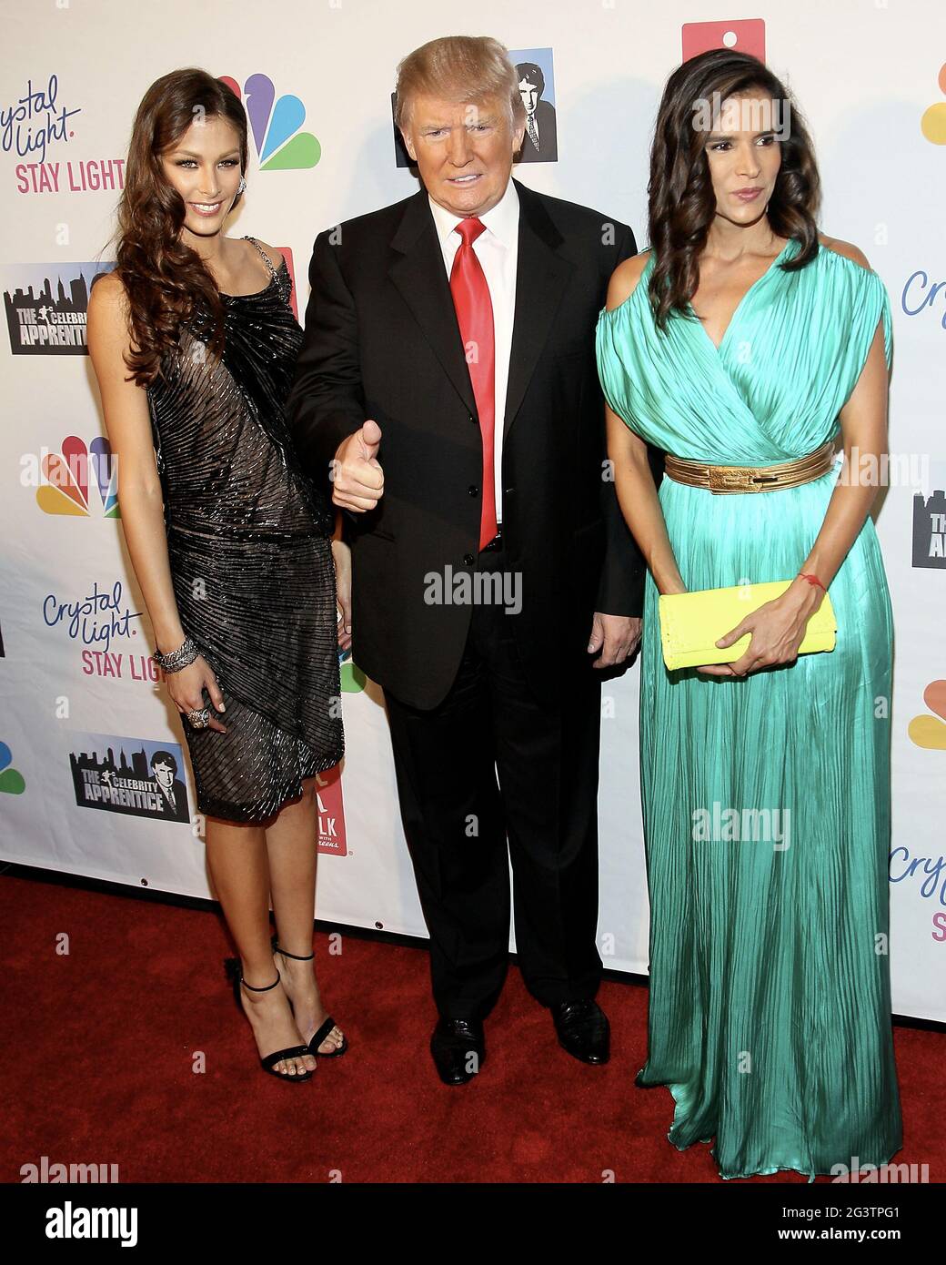 New York, NY, USA. 20 May, 2012. Dayana Mendoza, Donald Trump, Patricia Valesquez at the 'Celebrity Apprentice' Live Finale at The American Museum of Natural History. Credit: Steve Mack/Alamy Stock Photo
