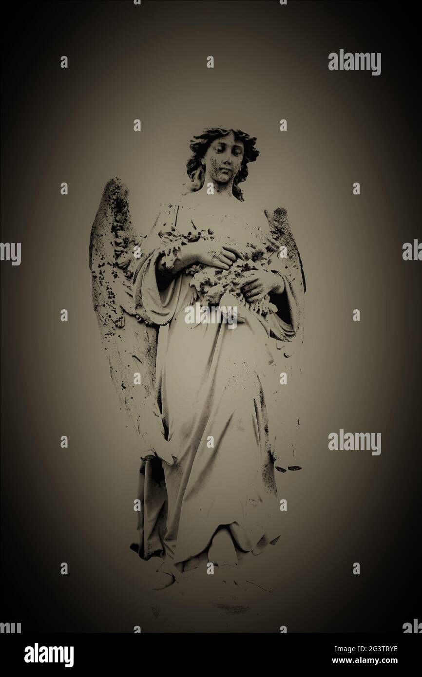 Cemetary Angels Stock Photo