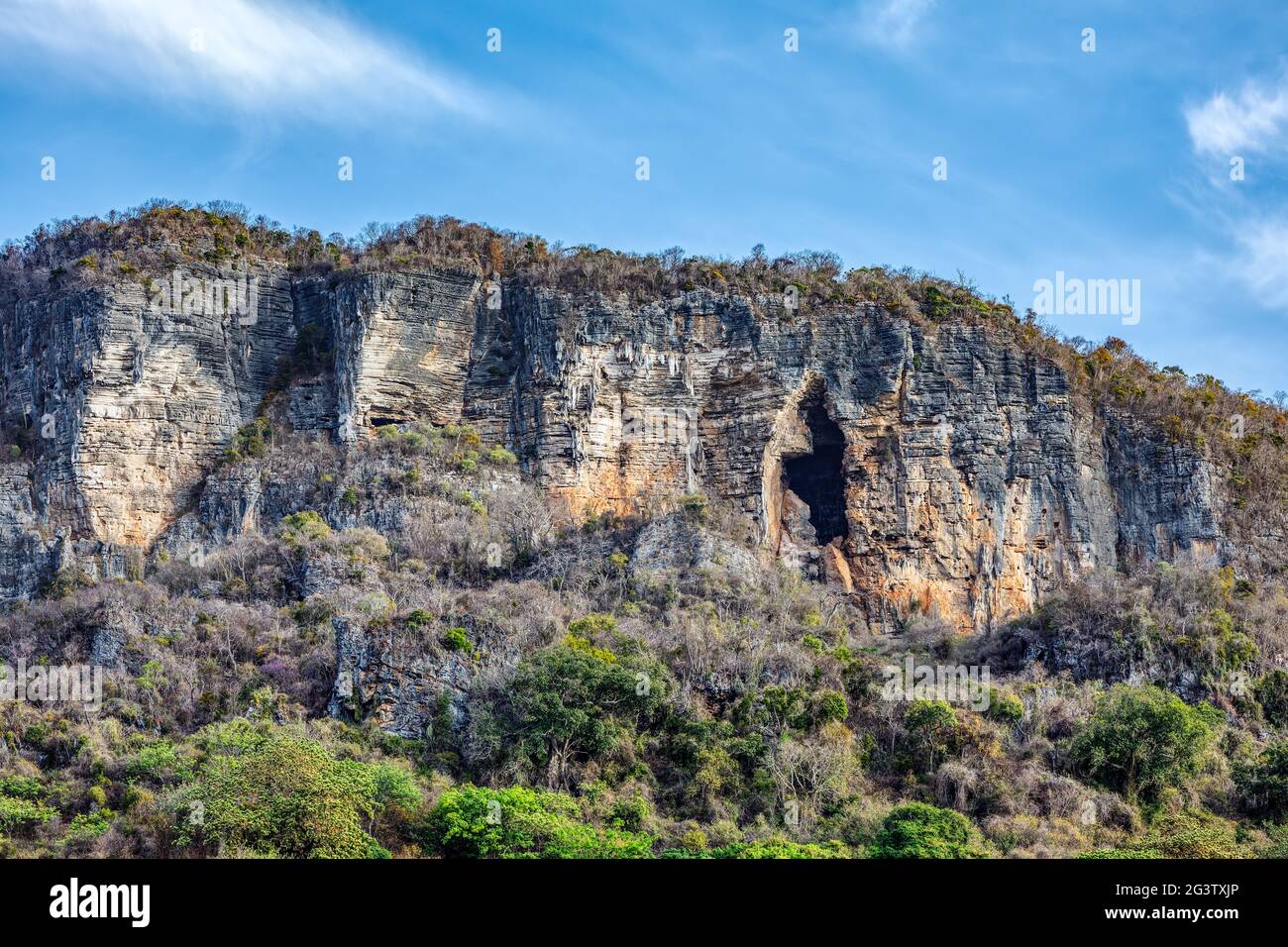 Mountain cavern on rock Antsiranana Madagascar Stock Photo