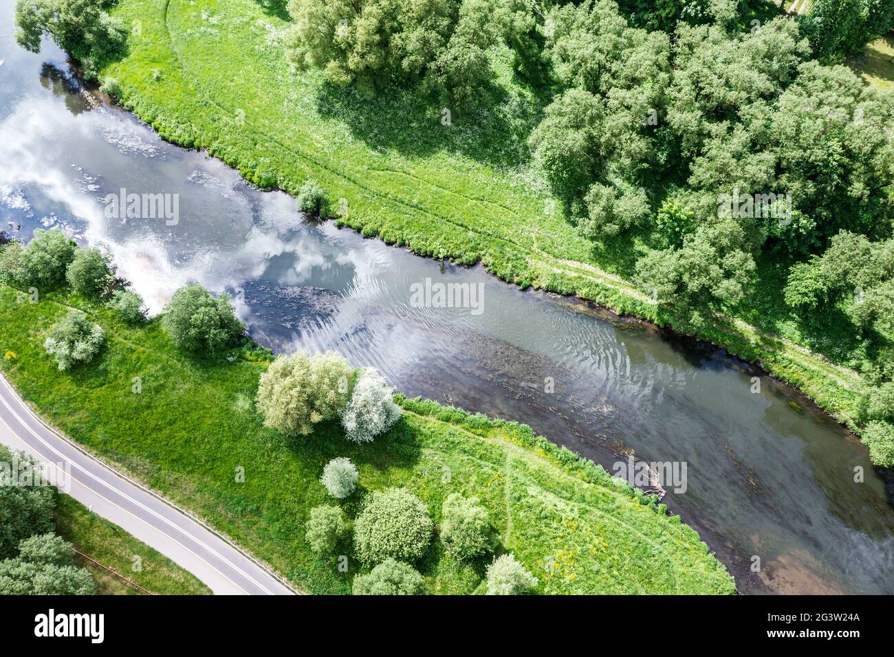 Aerial view of green park hi-res stock photography and images - Alamy