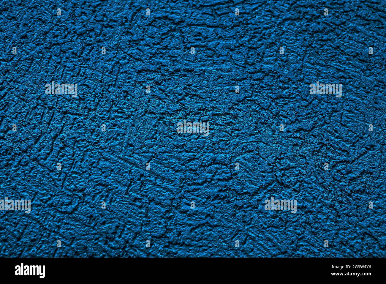 The wall is made of plaster. Rough surface. Solid color abstract background. Stock Photo
