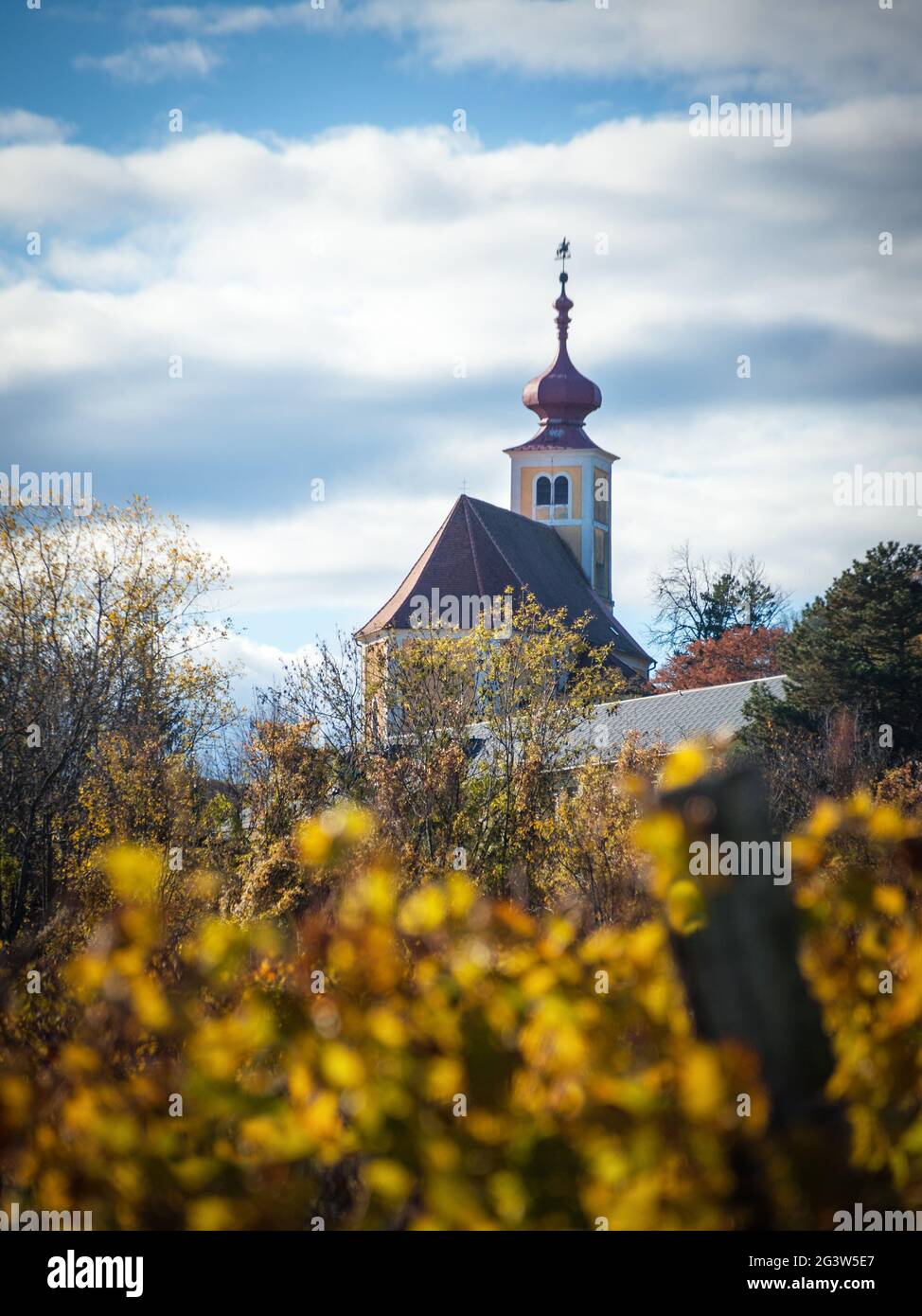 Church of St. Martin at Donnerskirchen in Burgenland Stock Photo