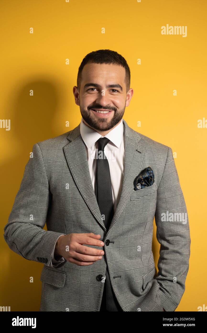 Guy in yellow suit hires stock photography and images Alamy